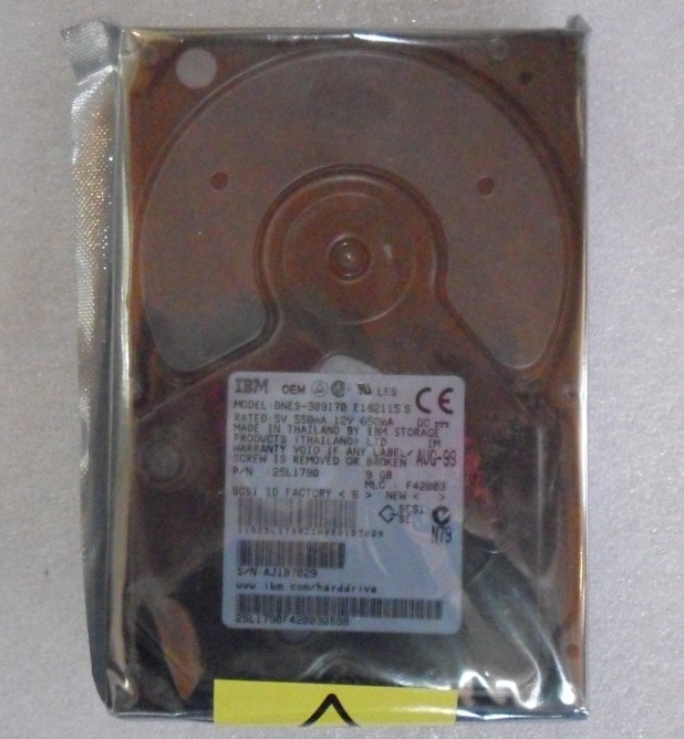 IBM DNES-309170 25L1790 9.1GB 7200rpm 50 Pin Internal Hard Drive